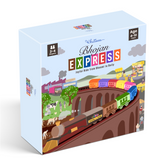 Box of Chittam Bhojan Express board game with colorful train design on a white background