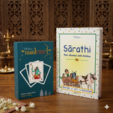 Hare Rama Hare Krishna | Combo Of A Card Game That Makes Mantra Japa Fun And An Activity Book On Lord Krishna | 7+ Years