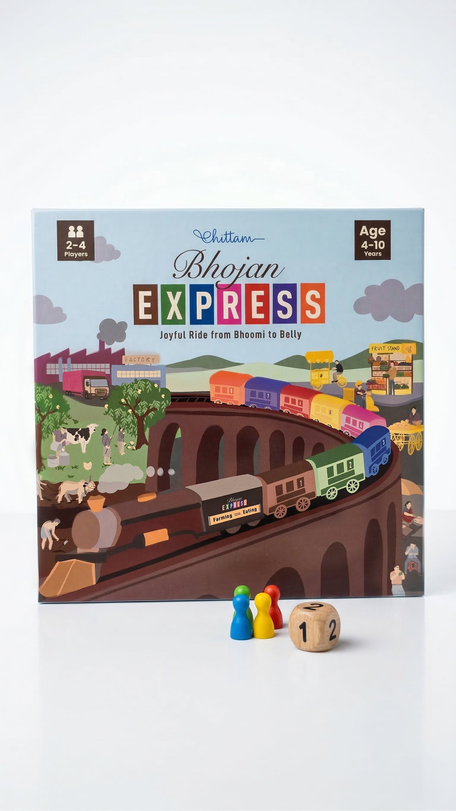 Bhojan Express | A Joyful Board Game That Helps Children Explore And Appreciate The Journey Of Food From Bhoomi To Belly | 4–10 Years