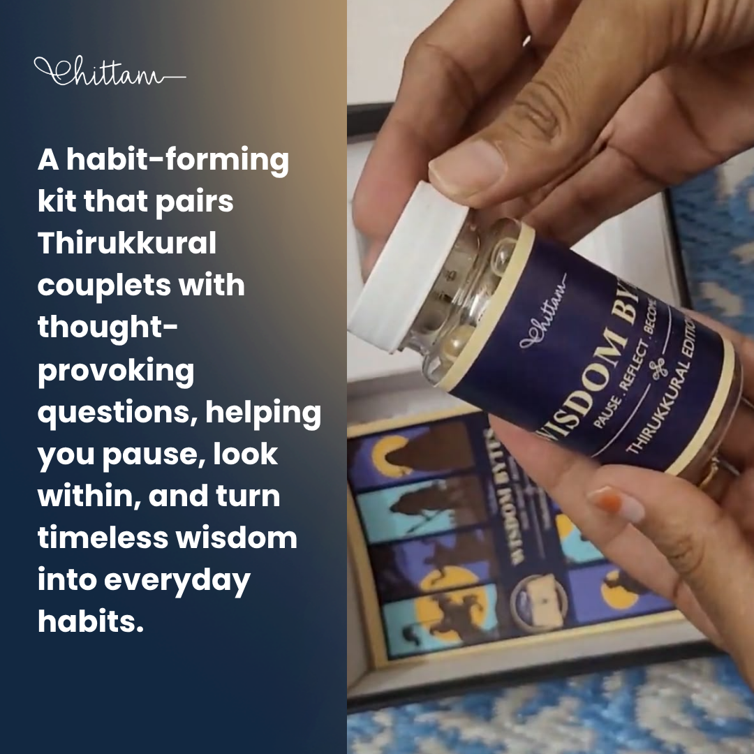 Wisdom Bytes – Thirukkural Reflection Kit | Ages 11+ | Bilingual Kit (English and Tamil)