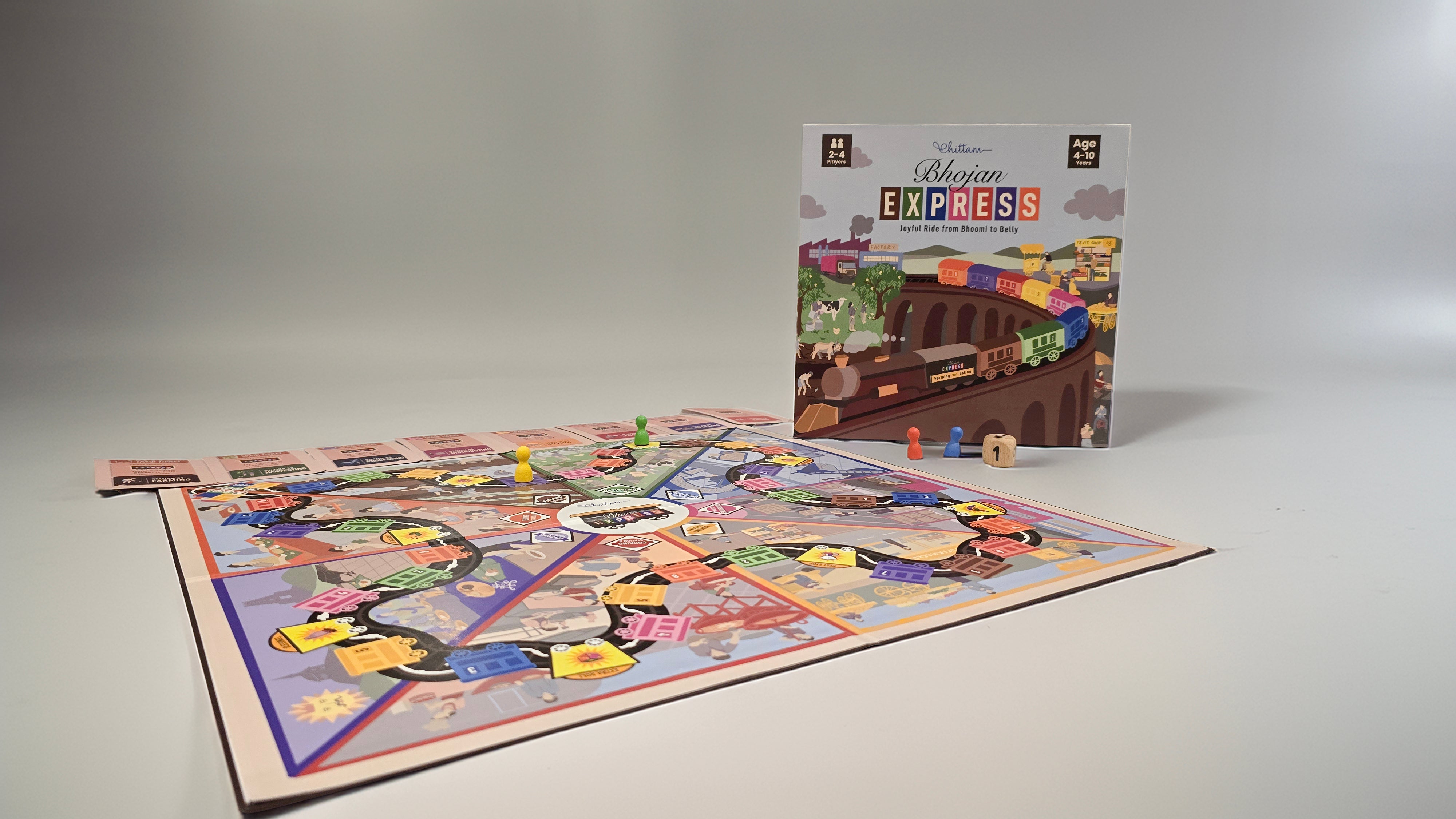 Bhojan Express | A Joyful Board Game That Helps Children Explore And Appreciate The Journey Of Food From Bhoomi To Belly | 4–10 Years