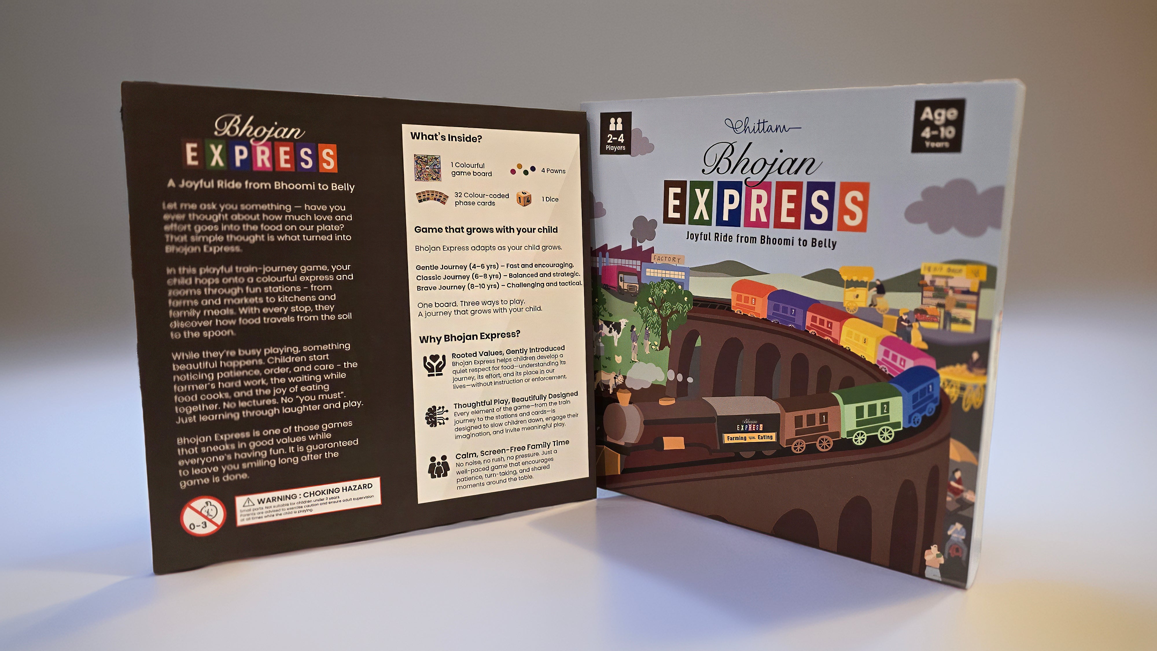 Bhojan Express | A Joyful Board Game That Helps Children Explore And Appreciate The Journey Of Food From Bhoomi To Belly | 4–10 Years