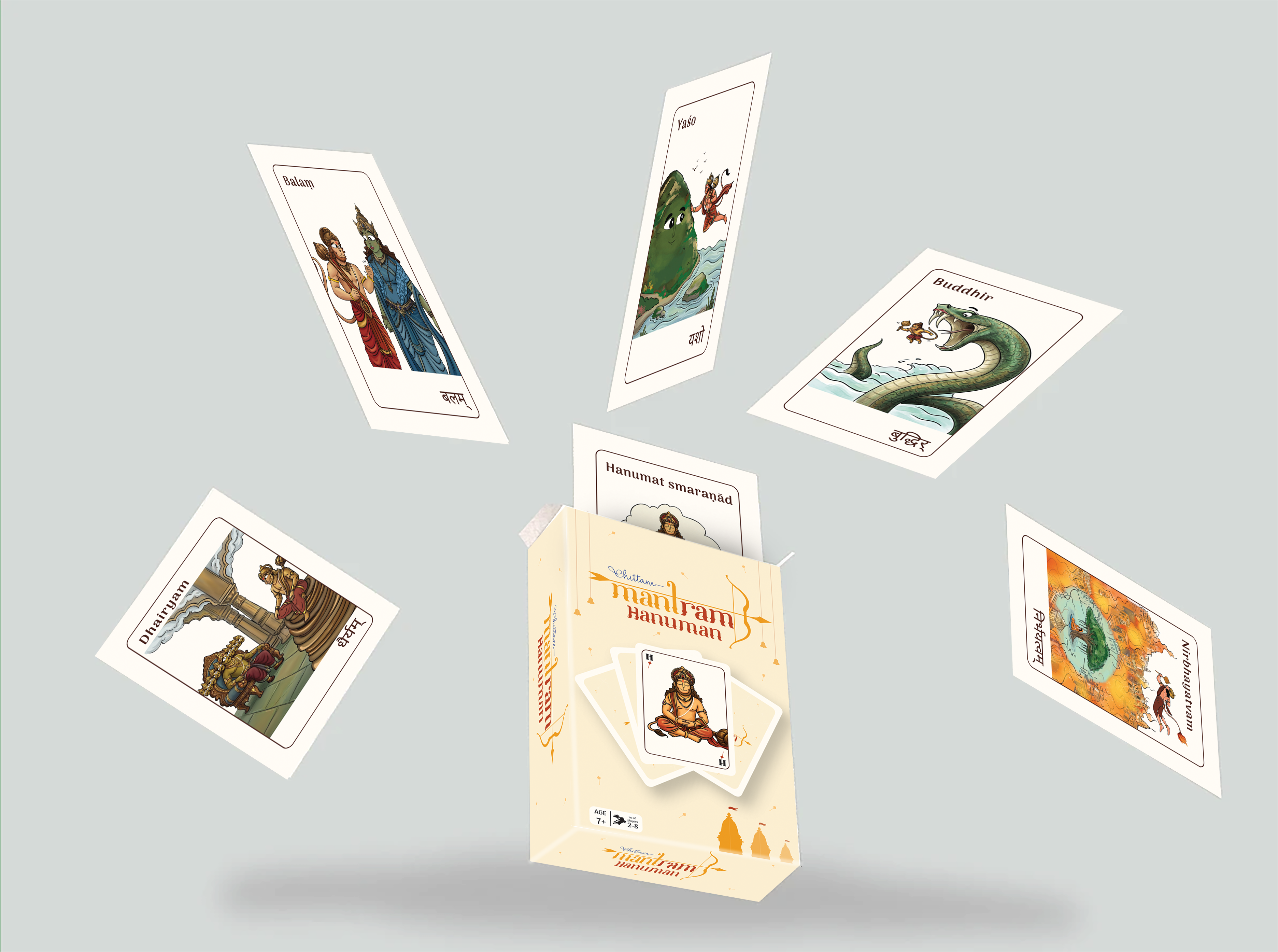 Mantram Combo - Ram and Hanuman |  An Interactive Card Game That Makes Mantra Japa Fun | 7+ Years