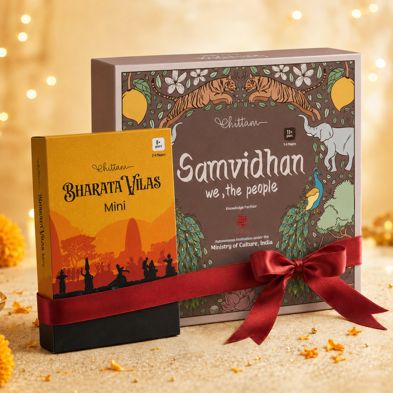 Know India Combo | Samvidhan & Bharata Vilas Mini | Board Game + Card Game | 11+ Years
