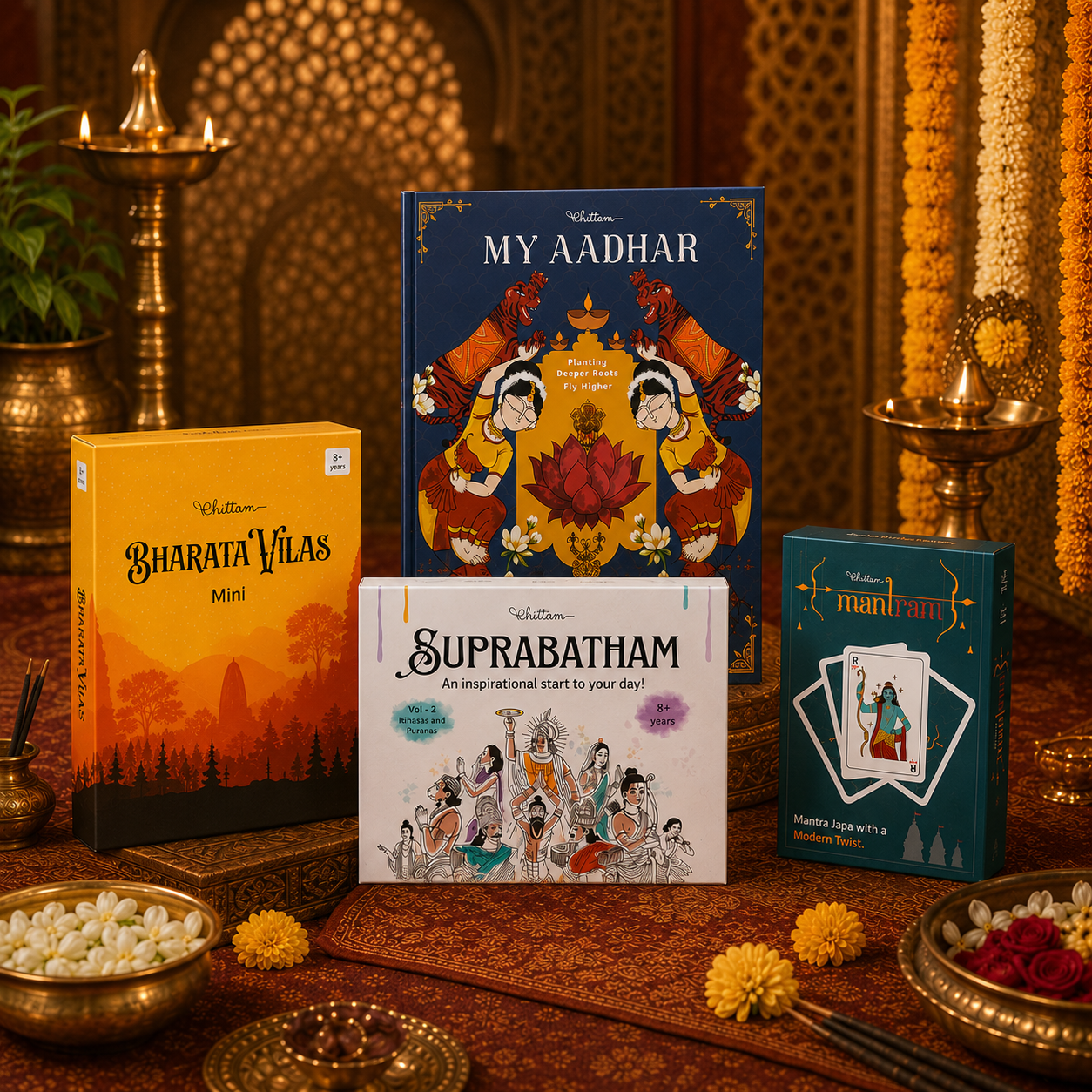 Young Learner Bundle | 7-10 Years | Combo of Mantram, BharataVilasMini, Suprabatham Vol.2 And My Aadhar