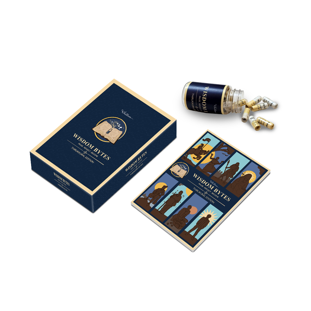 Wisdom Bytes – Thirukkural Reflection Kit | Ages 11+ | Bilingual Kit (English and Tamil)