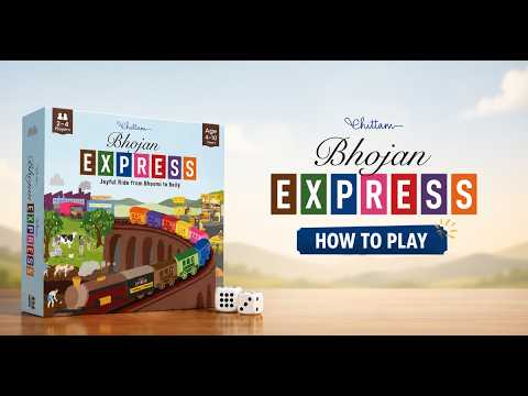 Bhojan Express | A Joyful Board Game That Helps Children Explore And Appreciate The Journey Of Food From Bhoomi To Belly | 4–10 Years